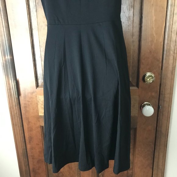 Helyo Fashion Black Short Sleeve Dress w/Seam Pockets Large - Picture 10 of 11